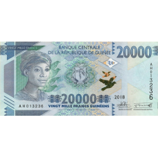 P50b Guinea - 20.000 Francs Year 2018